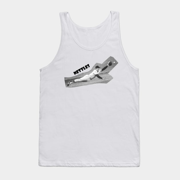 Graig Nettles Tribute Design Tank Top by Bleeding Yankee Blue